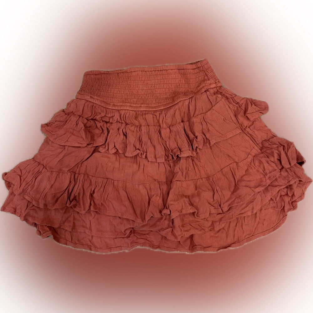 Hollister Women's Mini Skirt in Rust